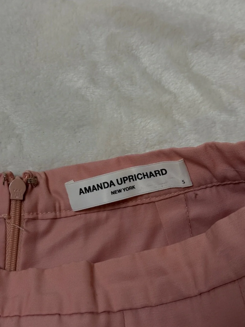Amanda Uprichard Blush Pink Pleated Dixon Skirt/Skort - Picture 5 of 7